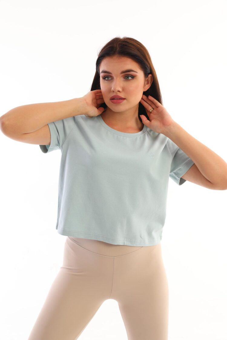 Edelle IceCrew Neck Crop Women's T-Shirt - Producer: EDELLE - Wholesale Women Clothes - TheBS Women