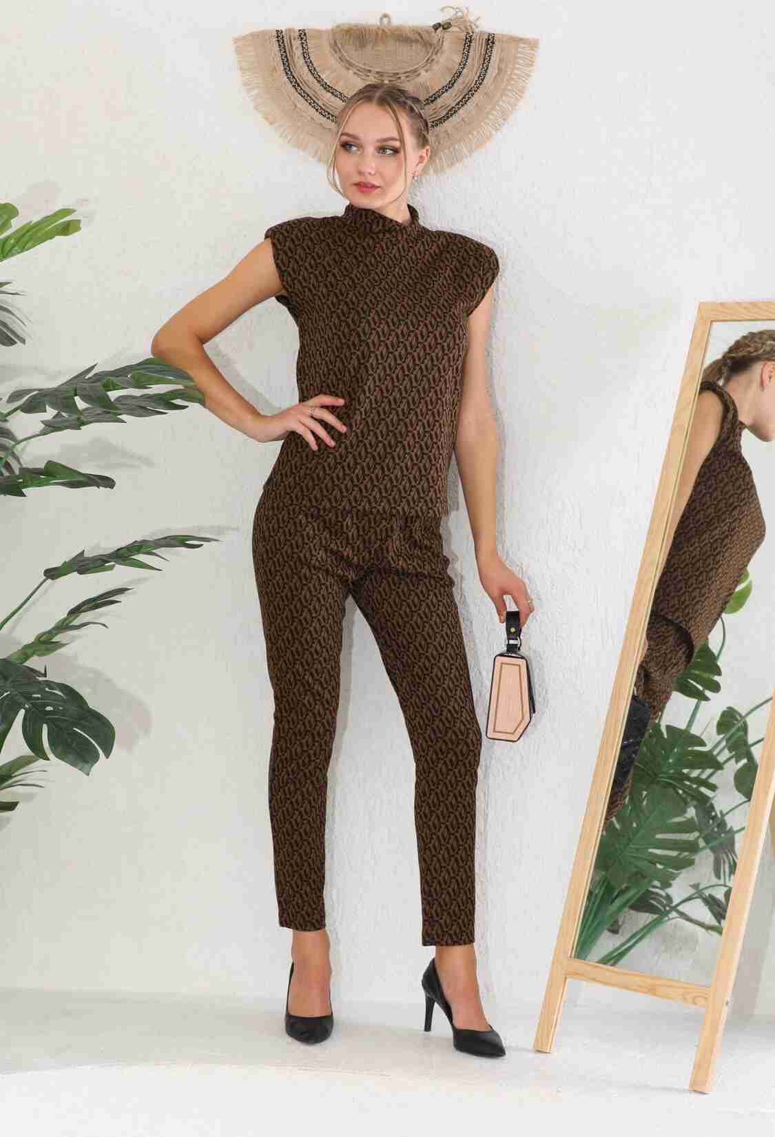 Wadded Jacquard Pattern Double Suit - Brand: EDELLE - Women & Kids, Baby Clothes Wholesale - TheBS Women