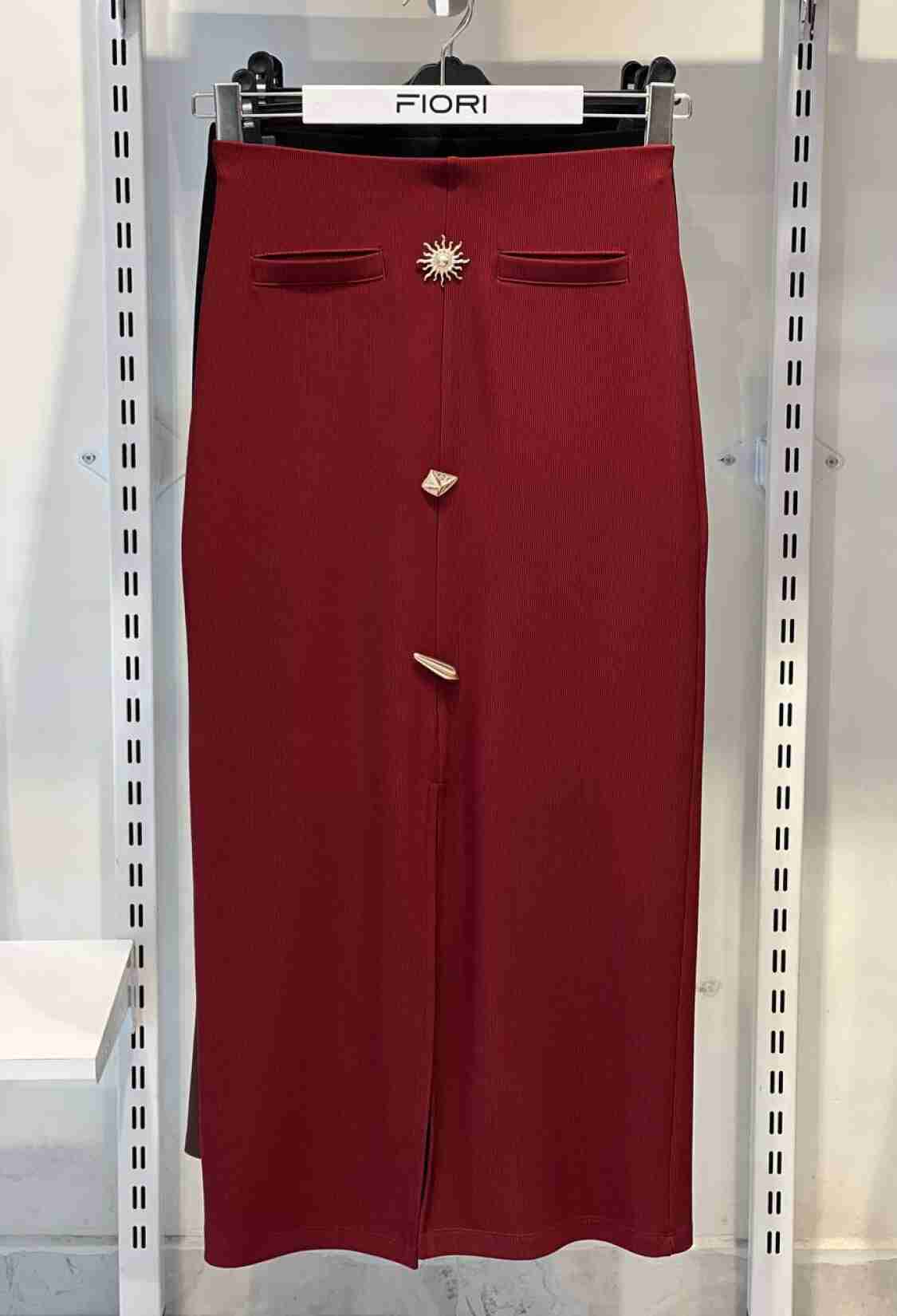 Buckle Detailed Skirt - Brand: Fiori - Women & Kids, Baby Clothes Wholesale - TheBS Women