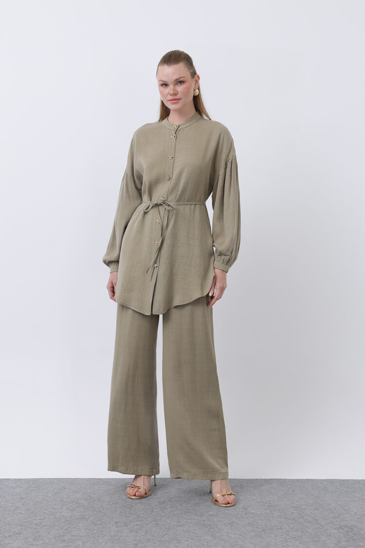 Women's Dominant Collar And Button Detailed Trousers Suit - Producer: Puane - Wholesale Women Clothes - TheBS Women