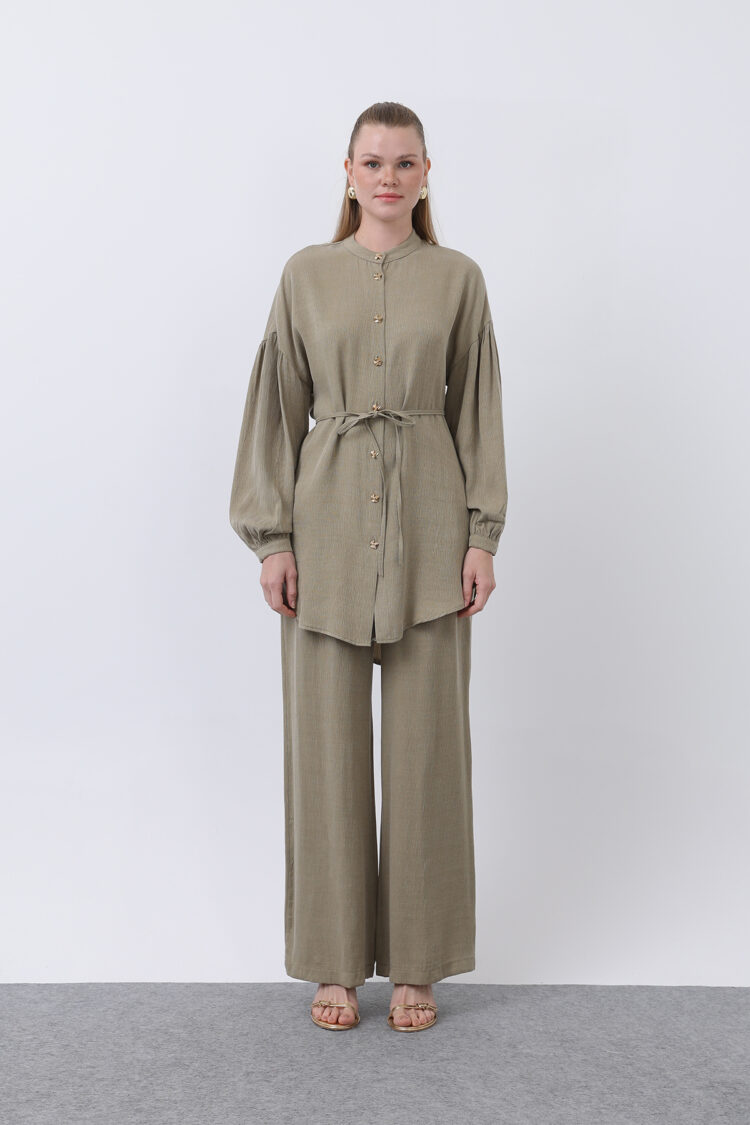 Women's Dominant Collar And Button Detailed Trousers Suit - Producer: Puane - Wholesale Women Clothes - TheBS Women
