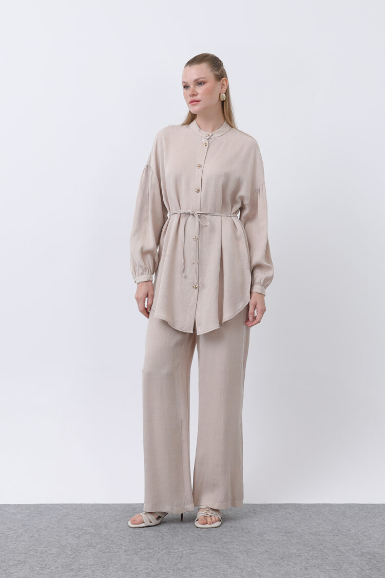 Judge Collar And Button Detailed Trouser Suit - Producer: Puane - Wholesale Women Clothes - TheBS Women