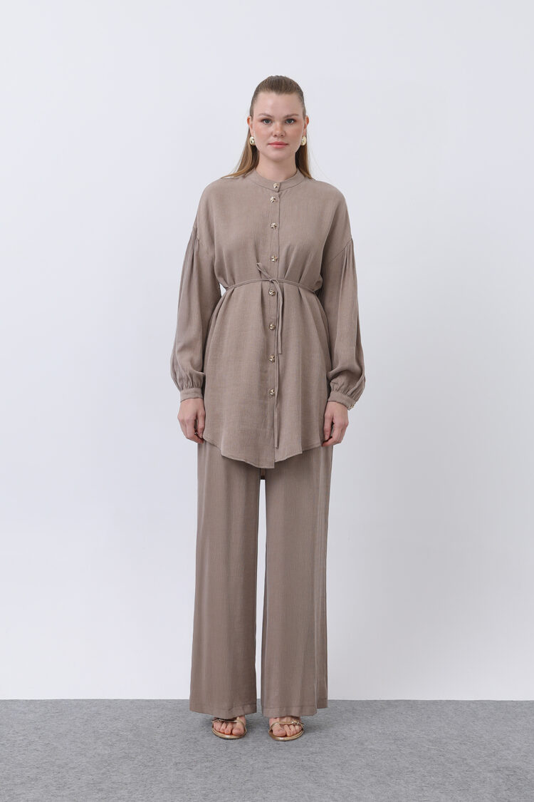 Judge Collar And Button Detailed Trouser Suit - Producer: Puane - Wholesale Women Clothes - TheBS Women