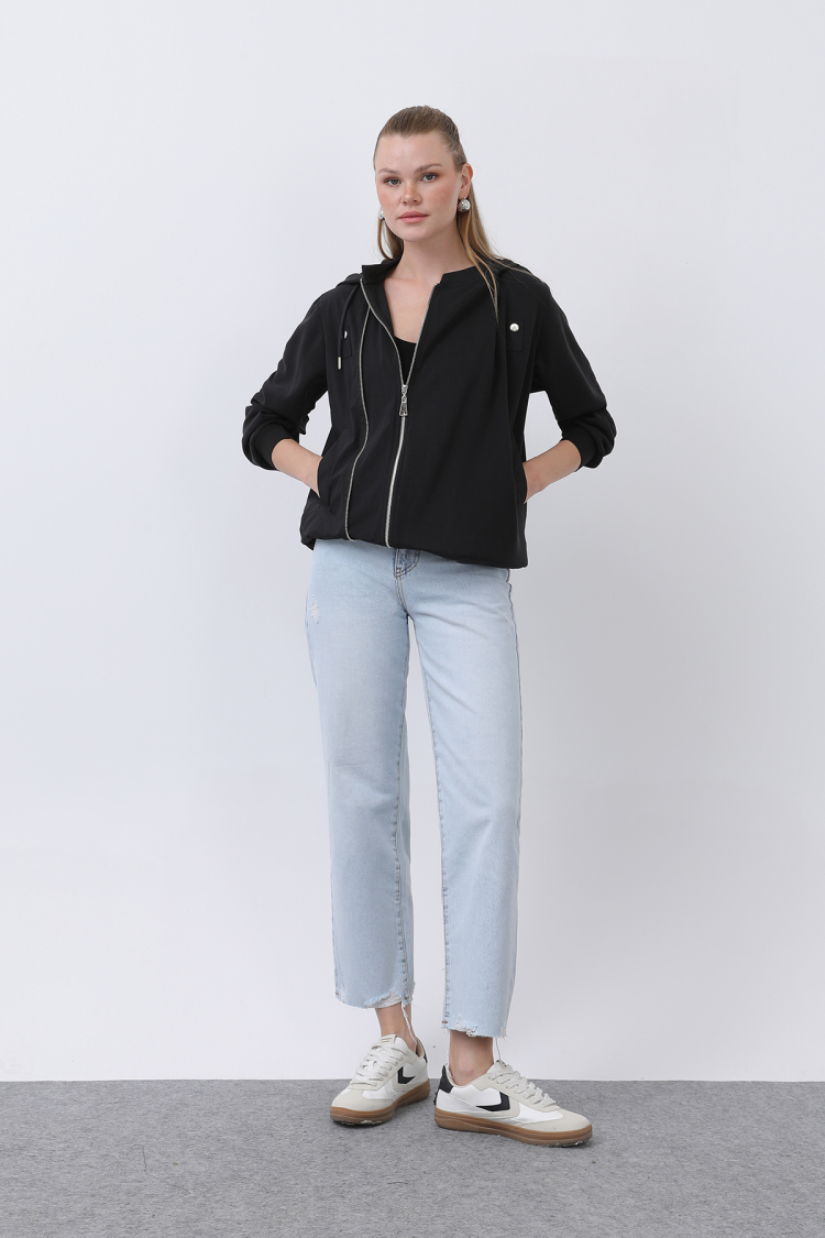 Zipper Detailed Jacket - Brand: SOUL - Women & Kids, Baby Clothes Wholesale - TheBS Women
