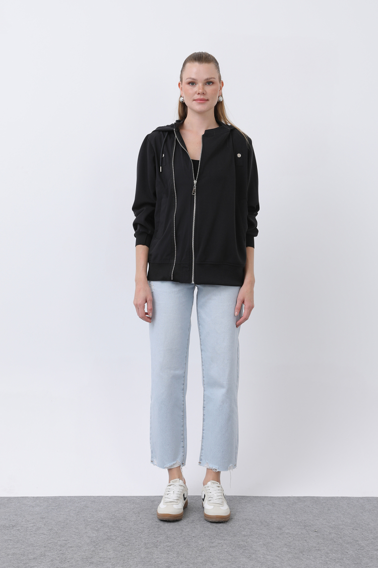 Zipper Detailed Jacket - Brand: SOUL - Women & Kids, Baby Clothes Wholesale - TheBS Women