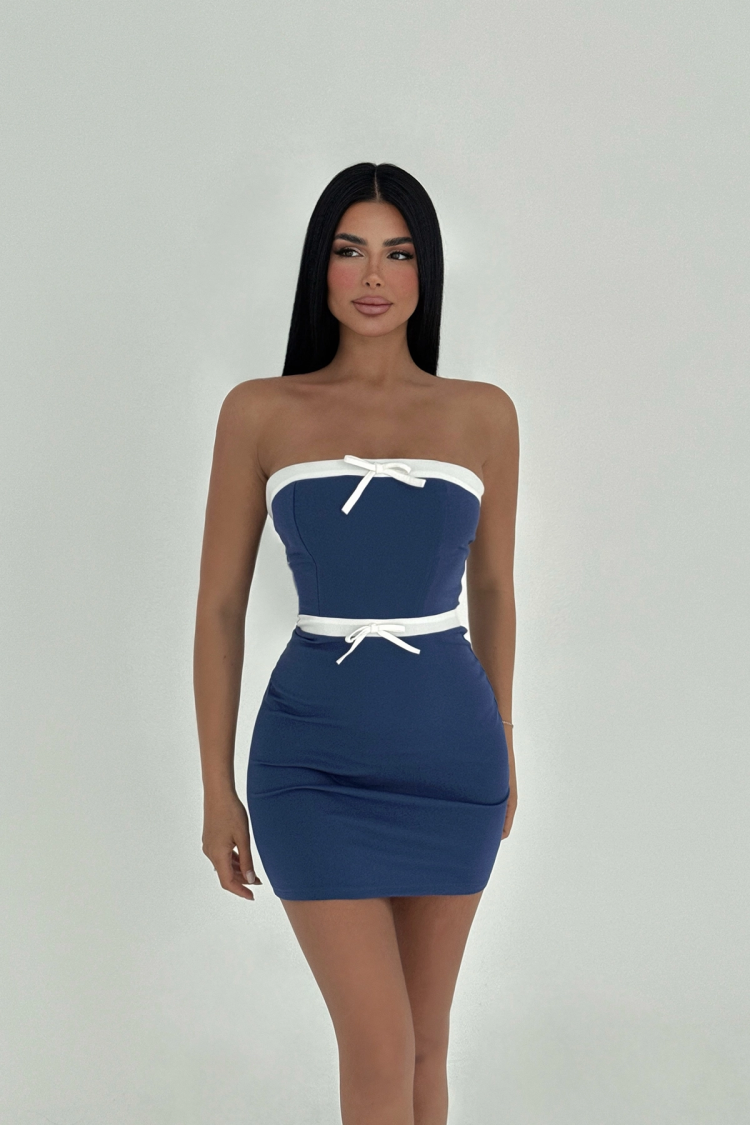 Scissor Tied Mini Dress - Producer: EYYO ATELIER - Wholesale Women Clothes - TheBS Women