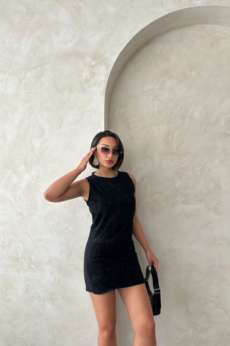 Bead Embroidered Skirt - Producer: Topshow - Wholesale Women Clothes - TheBS Women