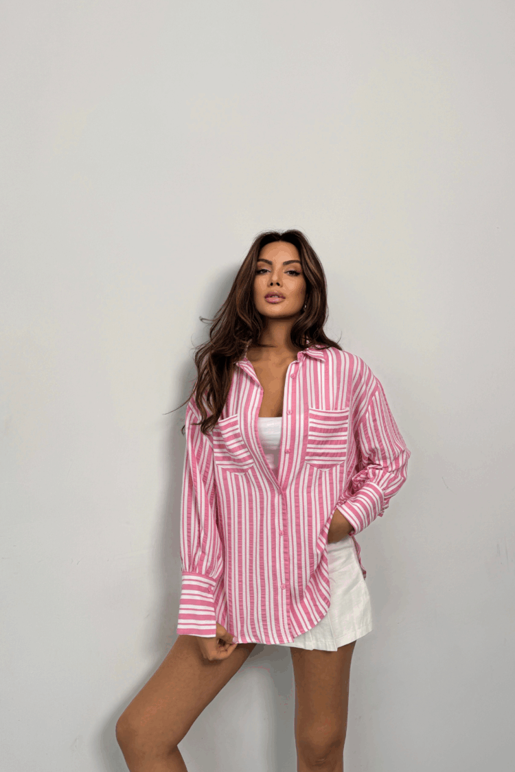 Striped Shirt - Producer: Ello - Wholesale Women Clothes - TheBS Women