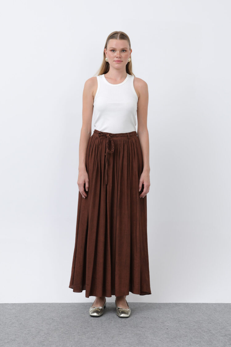 Women's Belt Detailed Pleated Skirt - Producer: Puane - Wholesale Women Clothes - TheBS Women