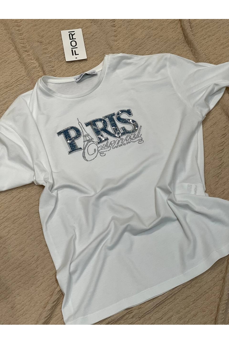 Letter Printed Tshirt - Brand: Fiori - Women & Kids, Baby Clothes Wholesale - TheBS Women