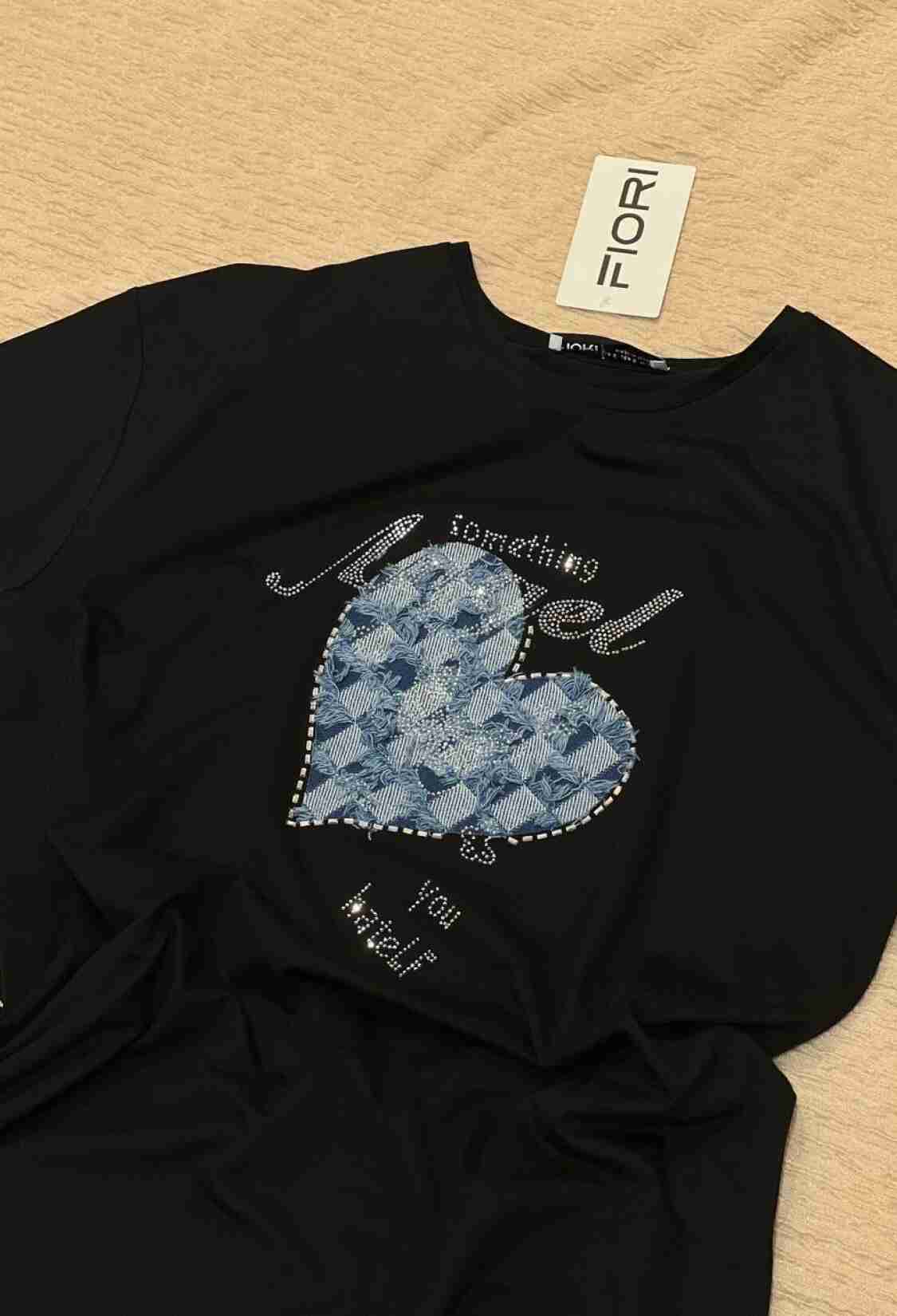 Heart Printed Tshirt - Brand: Fiori - Women & Kids, Baby Clothes Wholesale - TheBS Women