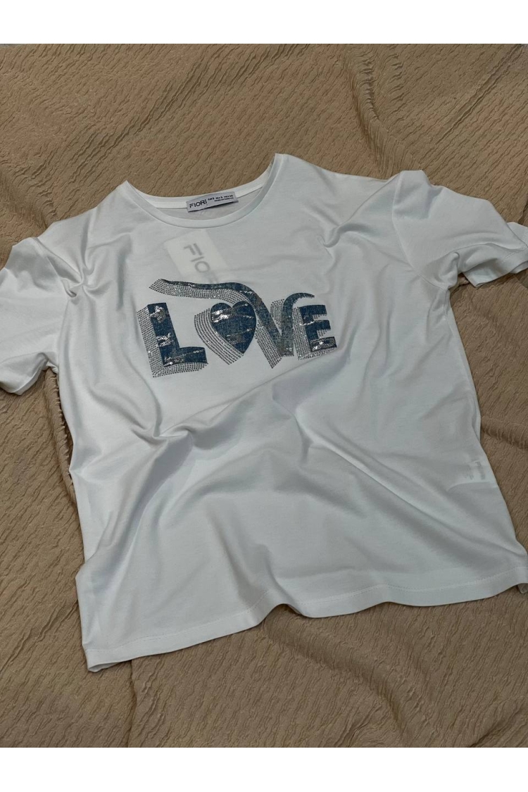 Letter Printed Tshirt - Brand: Fiori - Women & Kids, Baby Clothes Wholesale - TheBS Women