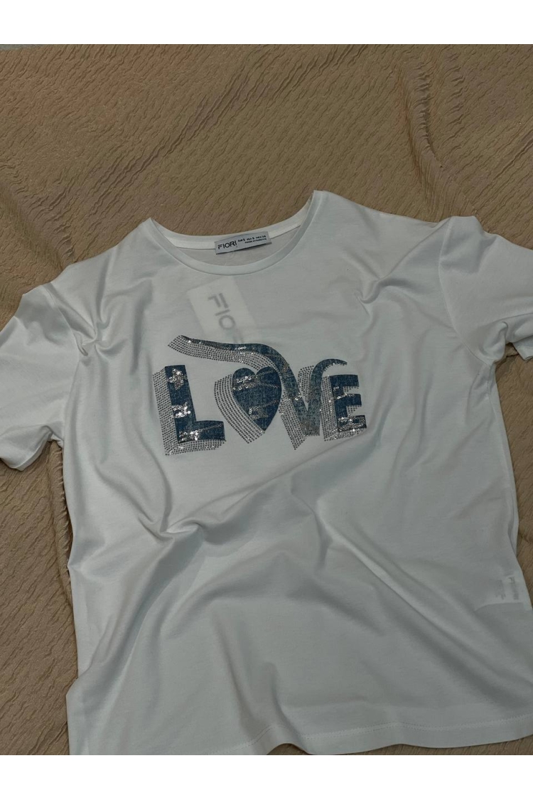 Letter Printed Tshirt - Brand: Fiori - Women & Kids, Baby Clothes Wholesale - TheBS Women