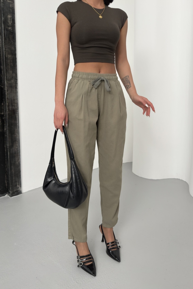Drawstring Carrot Leg Pants - Brand: My Fashion - Women & Kids, Baby Clothes Wholesale - TheBS Women