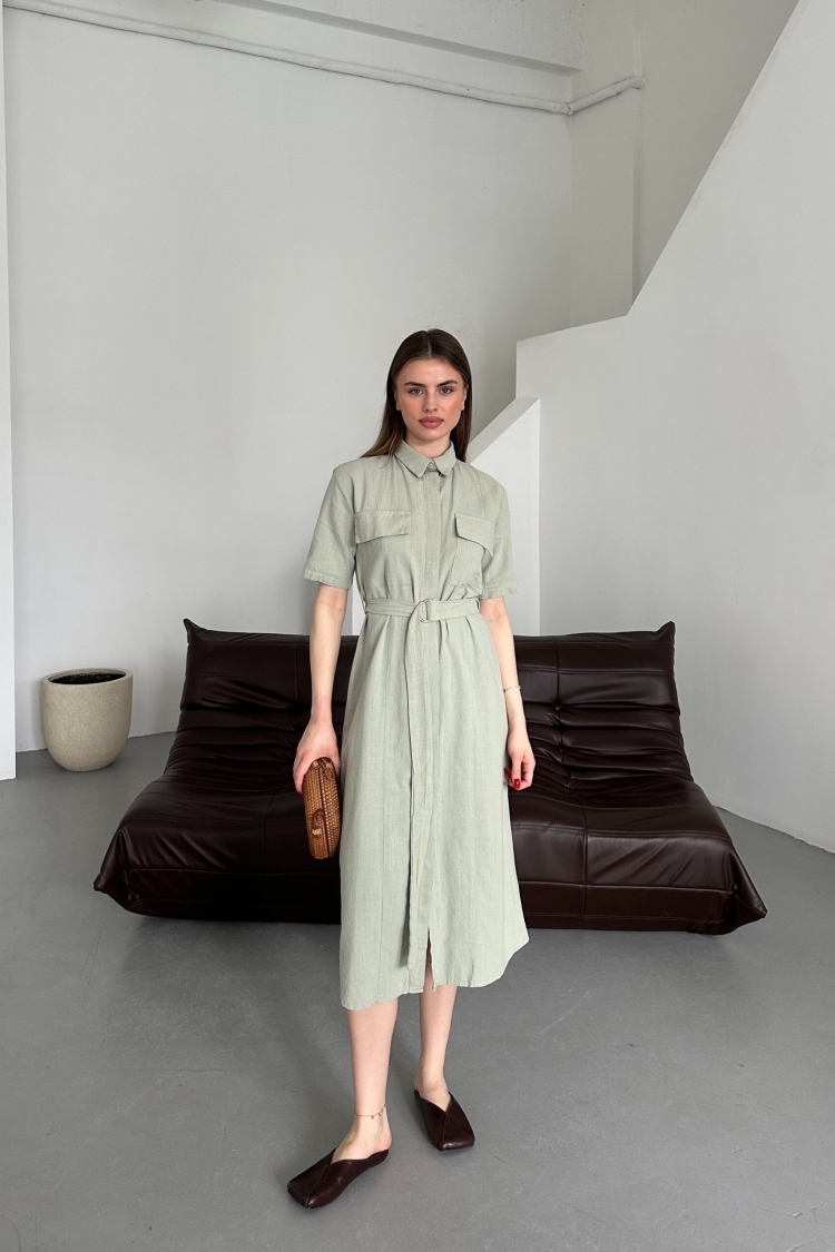 Belted Filam Dress - Brand: My Fashion - Women & Kids, Baby Clothes Wholesale - TheBS Women