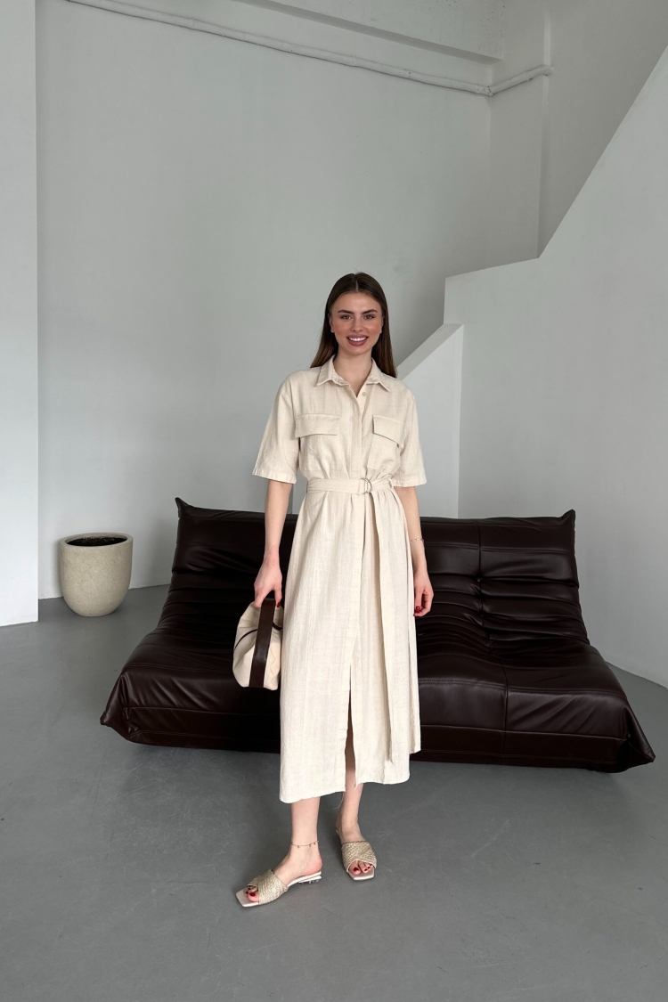 Belted Filam Dress - Brand: My Fashion - Women & Kids, Baby Clothes Wholesale - TheBS Women