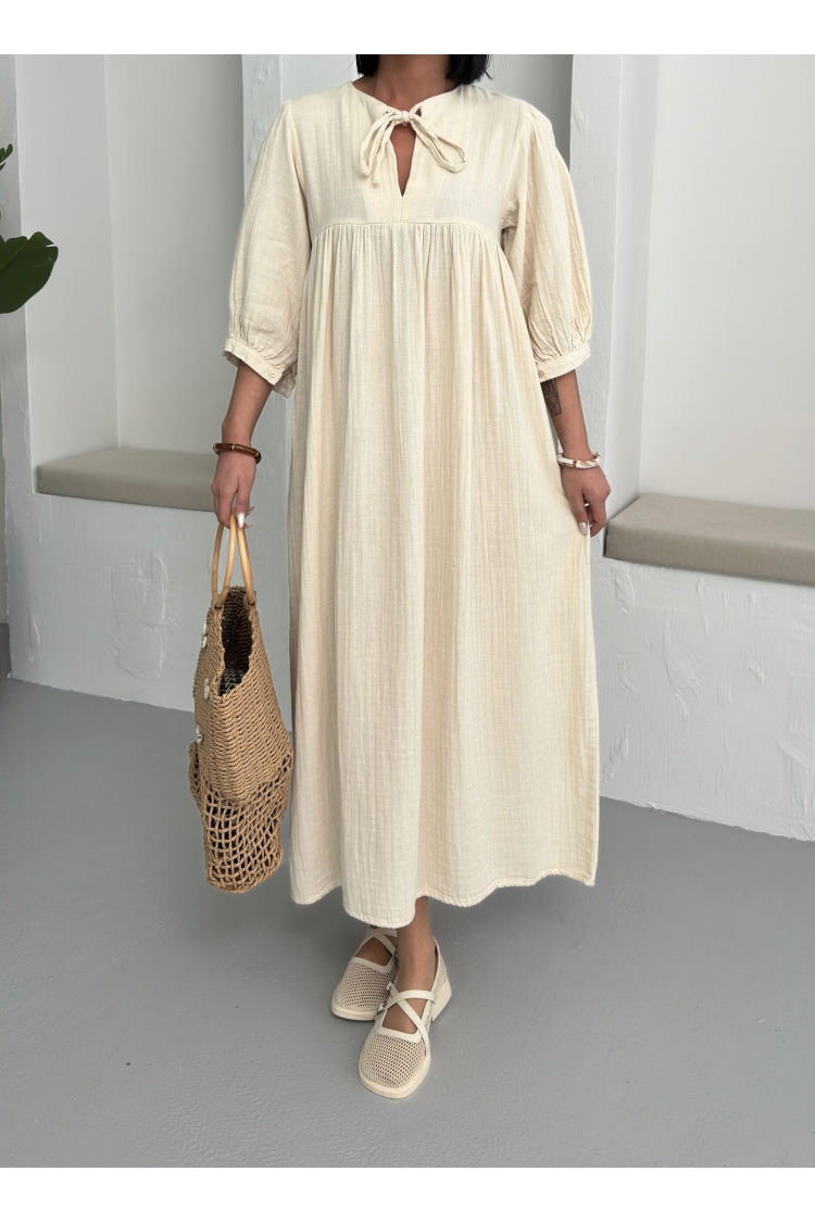 Mueslin Half Sleeve Dress - Brand: My Fashion - Women & Kids, Baby Clothes Wholesale - TheBS Women