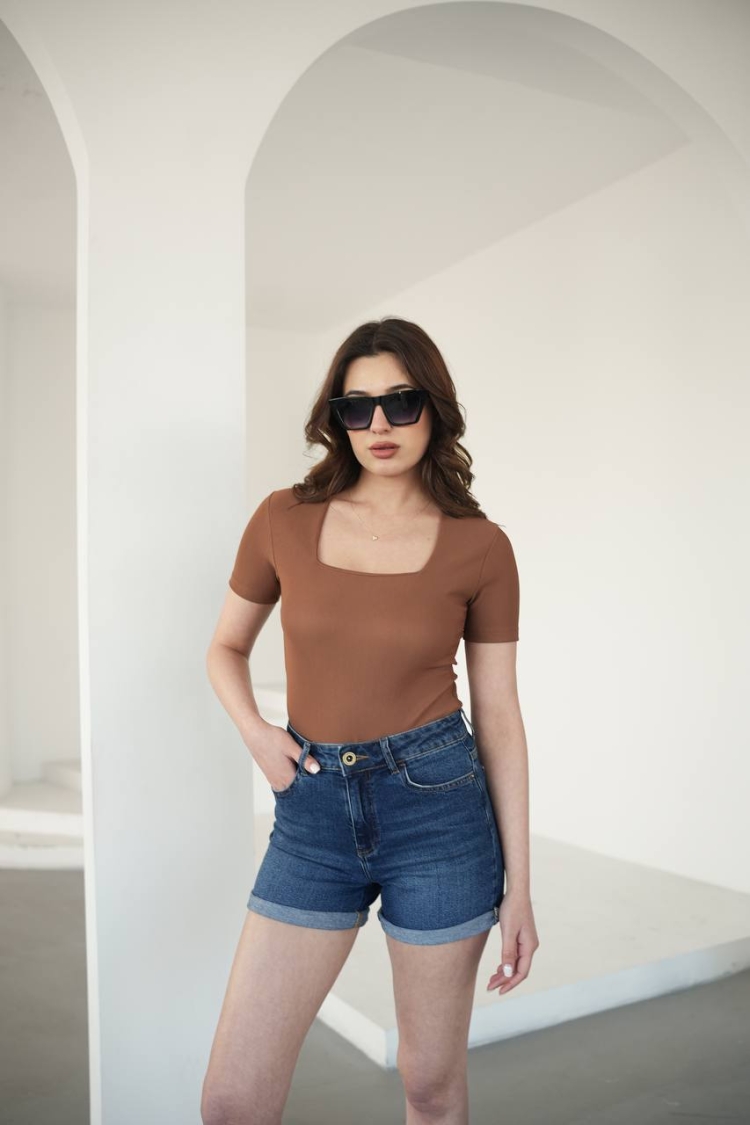 Square Neck Blouse - Brand: Fiori - Women & Kids, Baby Clothes Wholesale - TheBS Women