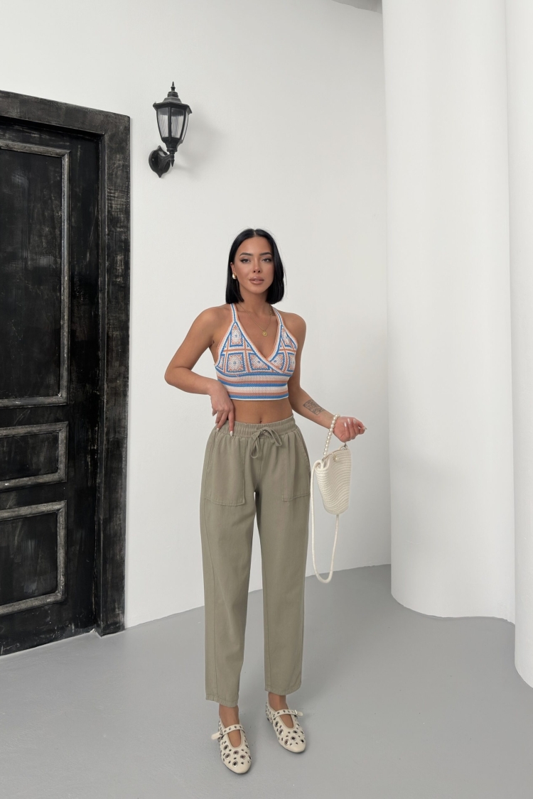 Pocketed Gabardine Pants - Brand: My Fashion - Women & Kids, Baby Clothes Wholesale - TheBS Women