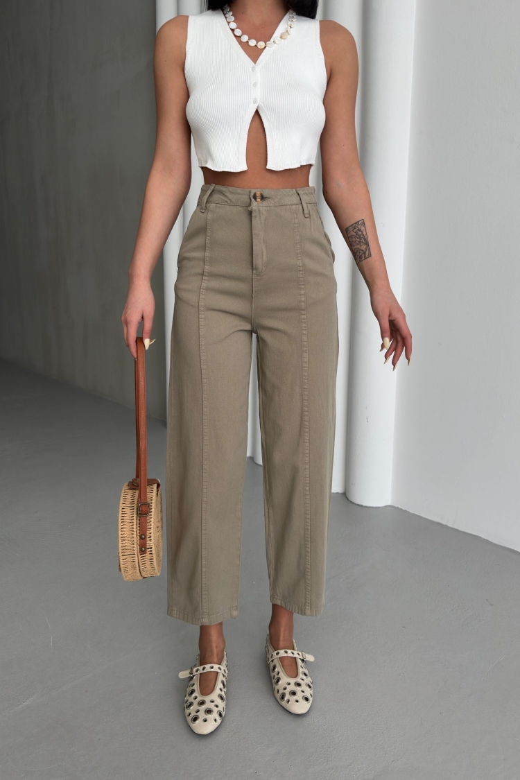 Detailed Gabardine Pants - Brand: My Fashion - Women & Kids, Baby Clothes Wholesale - TheBS Women