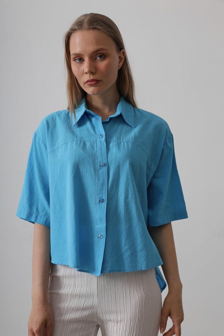 Half Sleeve Shirt - Producer: Reyon - Wholesale Women Clothes - TheBS Women