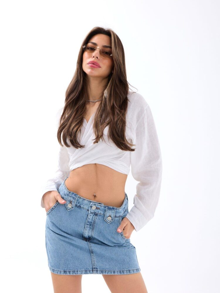 Skirt - Blue - Producer: Fame - Wholesale Women Clothes - TheBS Women