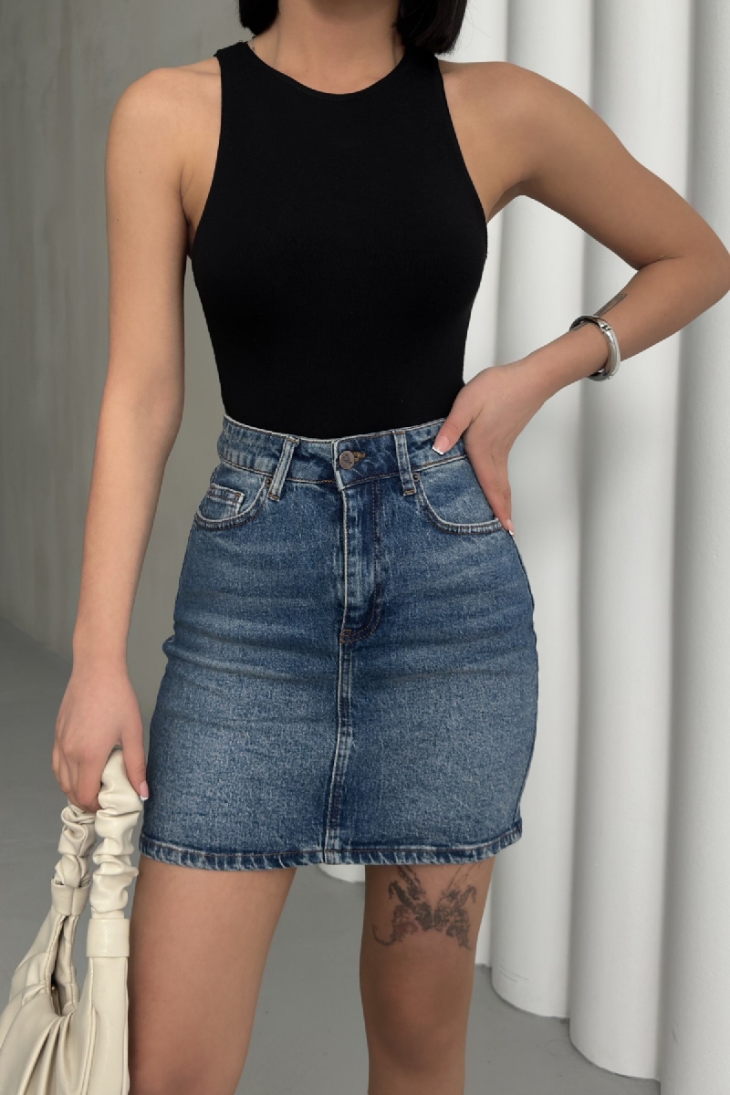 Short Denim Skirt - Producer: XLove - Wholesale Women Clothes - TheBS Women