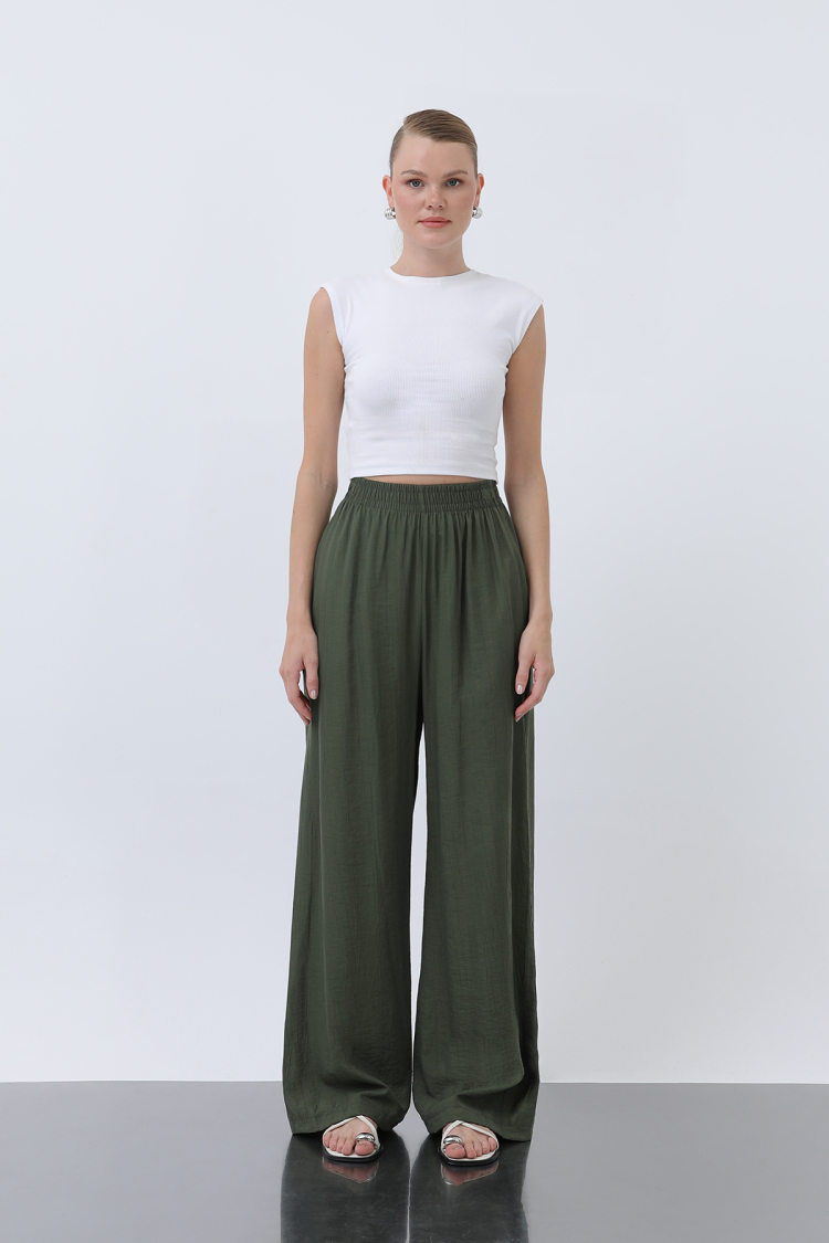 Women's Elastic Waist Loose Pants - Brand: Puane - Women & Kids, Baby Clothes Wholesale - TheBS Women