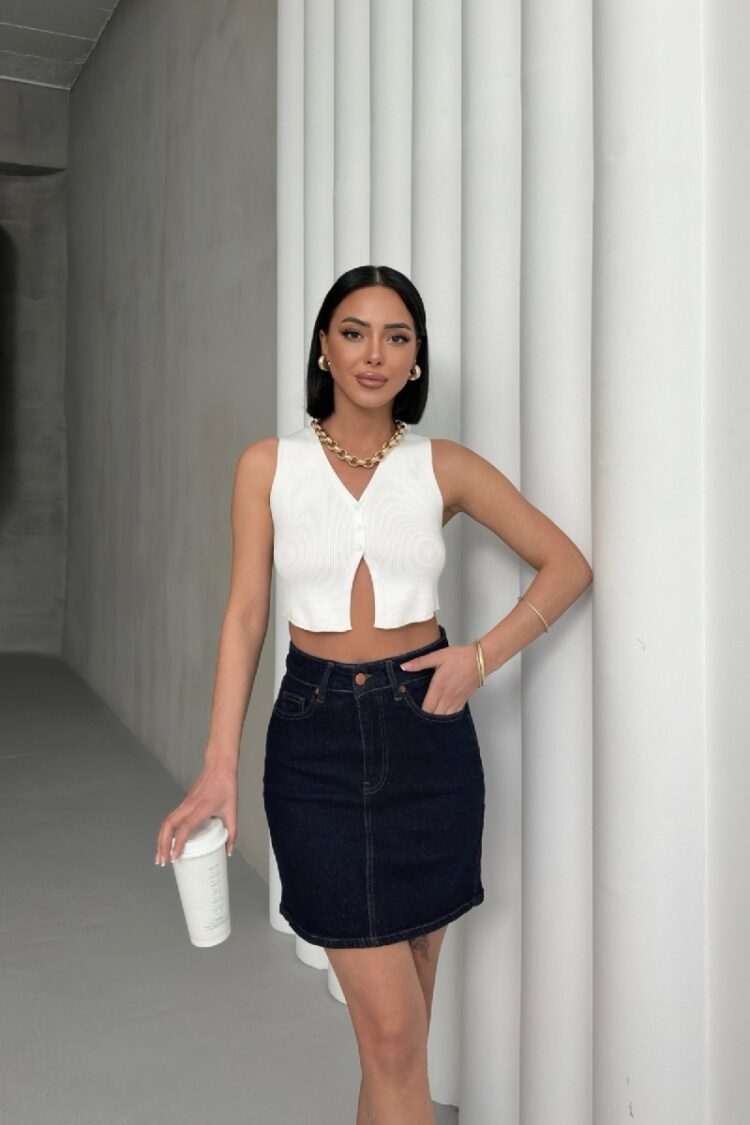 Short Denim Skirt - Producer: XLove - Wholesale Women Clothes - TheBS Women