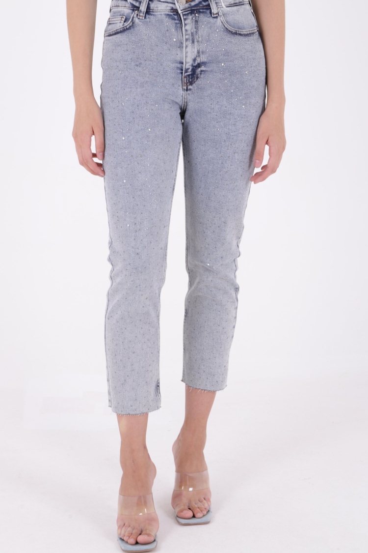 Scatter Star Mom Fit Jeans - Brand: XLove - Women & Kids, Baby Clothes Wholesale - TheBS Women