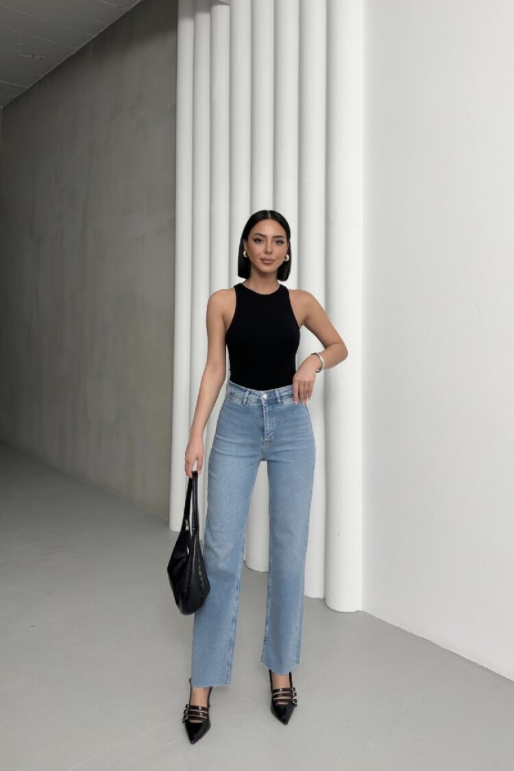 Pocket Detailed Palazzo Jeans - Producer: XLove - Wholesale Women Clothes - TheBS Women