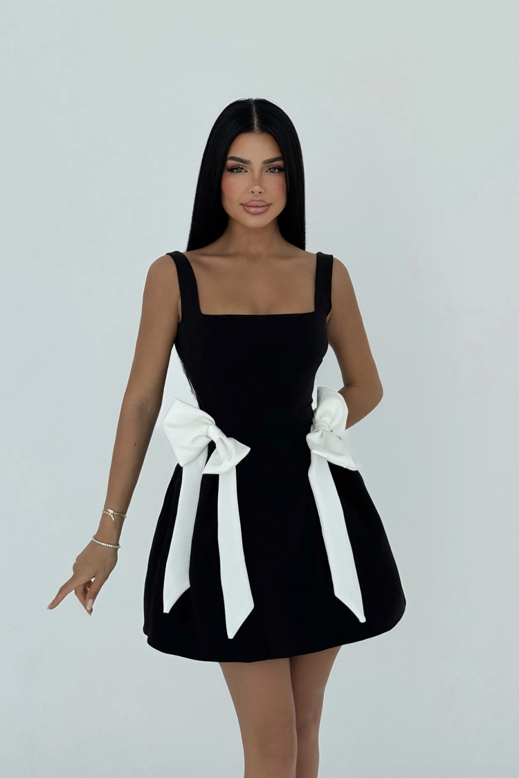 Bow Detailed Suspender Dress - Producer: EYYO ATELIER - Wholesale Women Clothes - TheBS Women