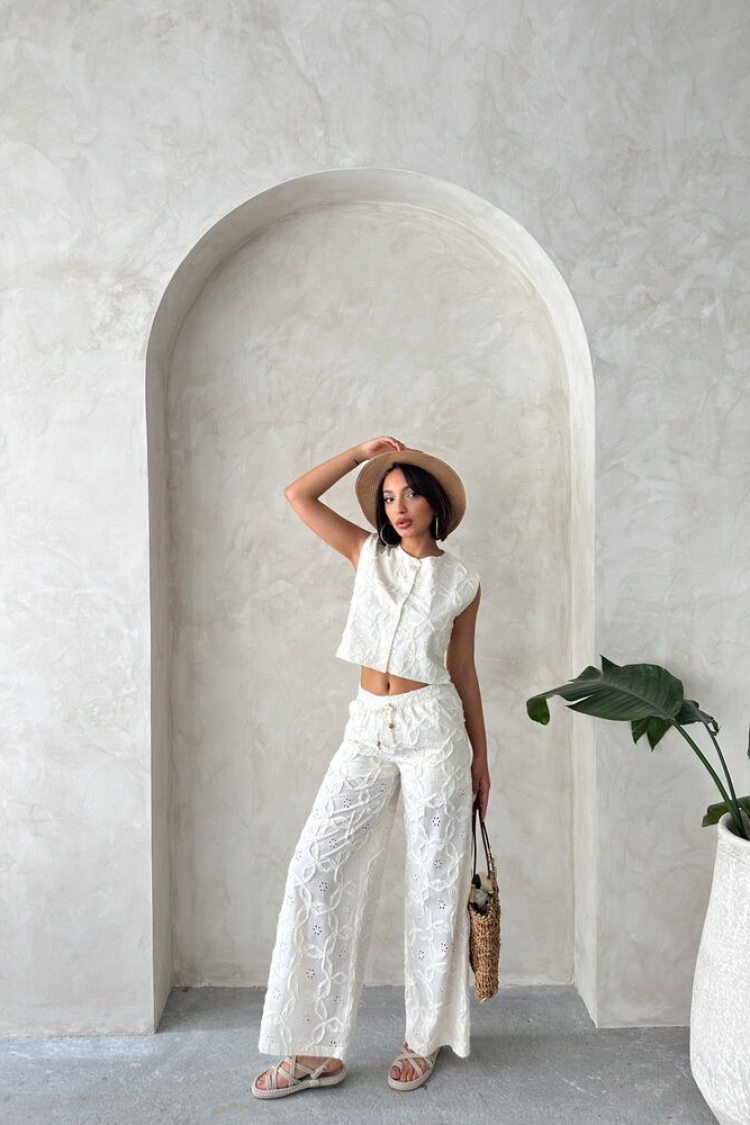 Embroidered Strainer Trousers - Producer: Topshow - Wholesale Women Clothes - TheBS Women