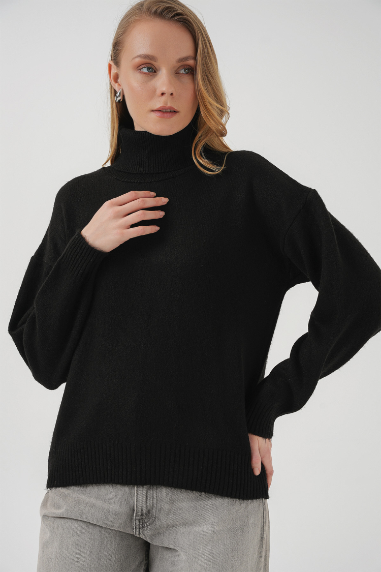 Women's Turtleneck Oversize Knitwear Sweater - Brand: Bigdart - Women & Kids, Baby Clothes Wholesale - TheBS Women