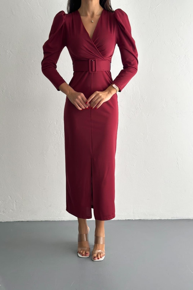 Front Slit Detail Dress - Producer: My Jest Fashion - Wholesale Women Clothes - TheBS Women