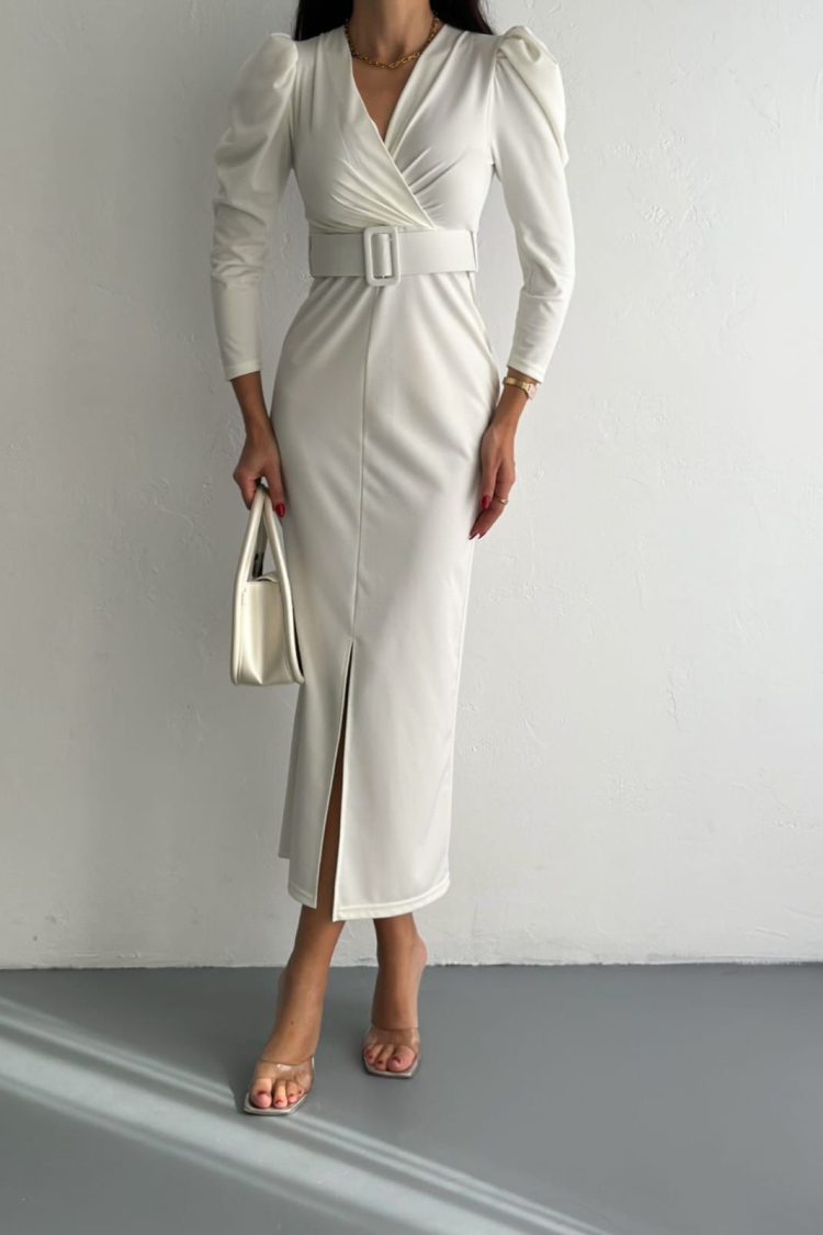 Front Slit Detail Dress - Producer: My Jest Fashion - Wholesale Women Clothes - TheBS Women