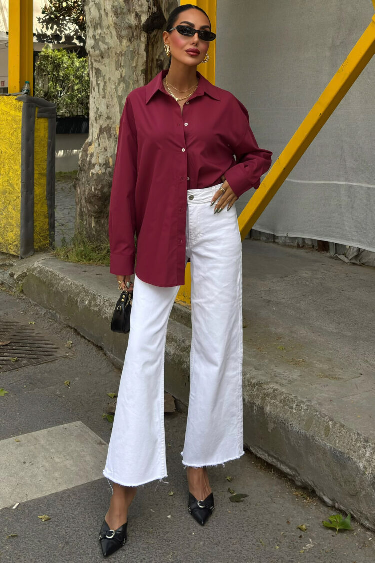 Classic Oversized Poplin Shirt - Producer: Sobe Istanbul - Wholesale Women Clothes - TheBS Women