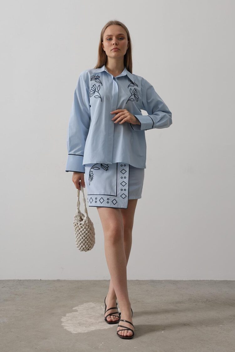Embroidery Detailed Skirt Set - Baby - Producer: Reyon - Wholesale Women Clothes - TheBS Women