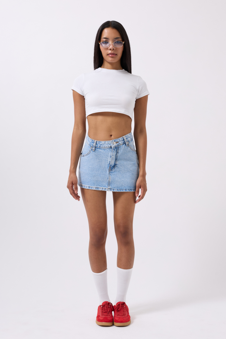 Asymmetric Waist Denim Mini Skirt - Producer: Black Fashion - Wholesale Women Clothes - TheBS Women
