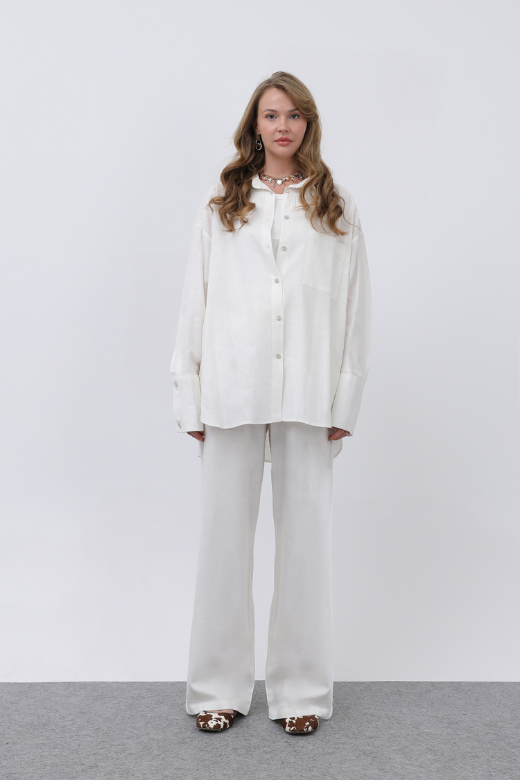 Women's Basic Linen Shirt - Brand: SOUL - Women & Kids, Baby Clothes Wholesale - TheBS Women