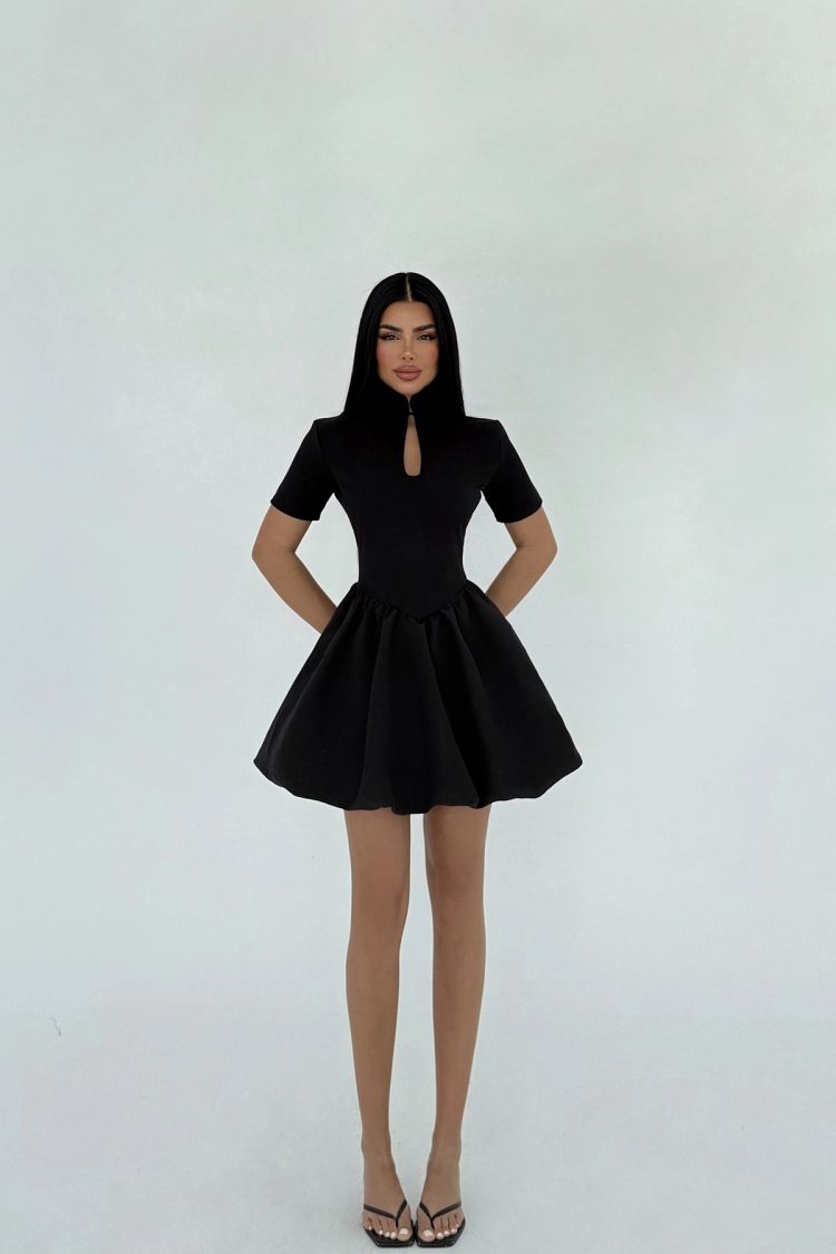 Window Detail Mini Dress - Producer: EYYO ATELIER - Wholesale Women Clothes - TheBS Women