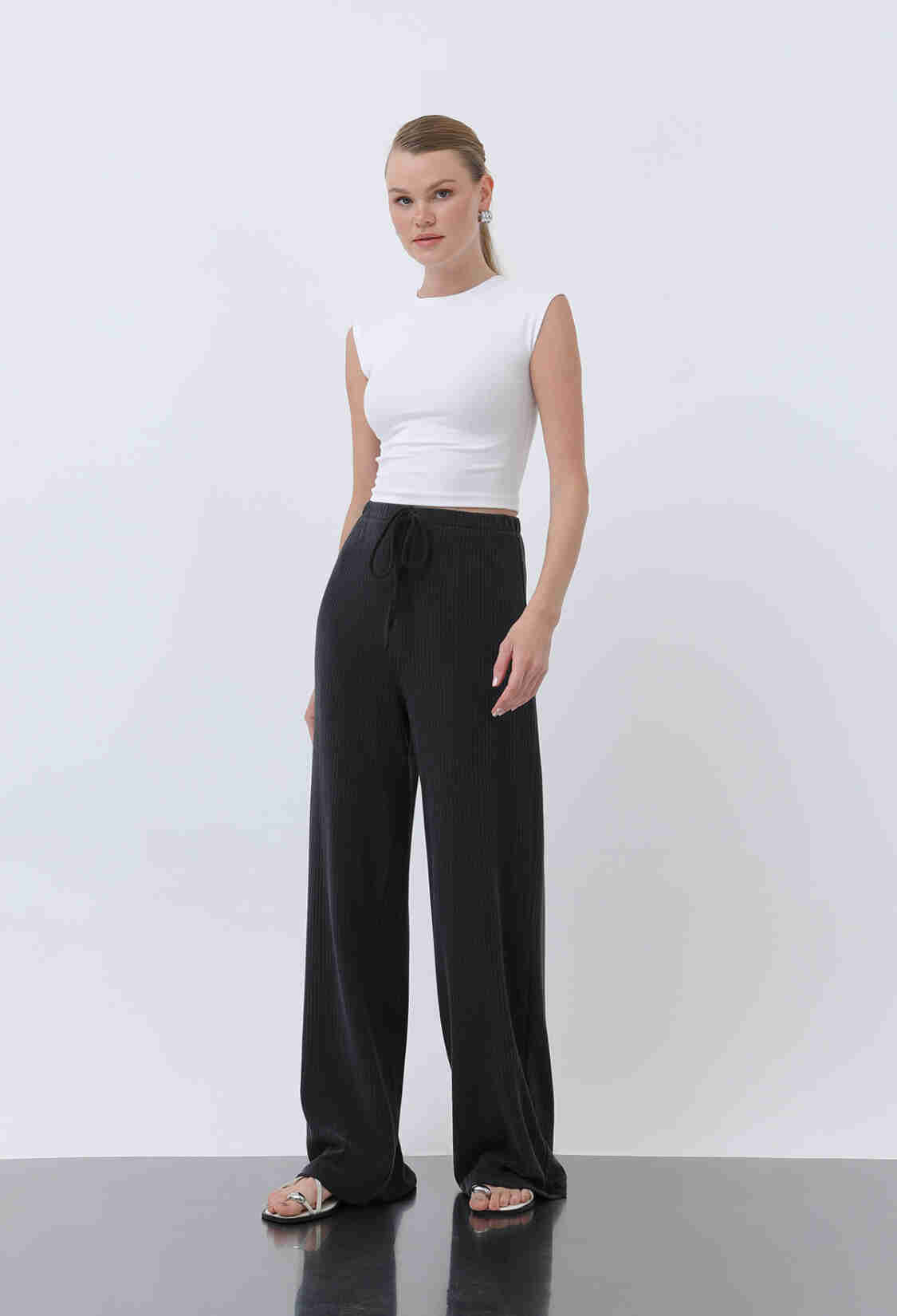 Women's Ribbed Waist Tie Pants - Brand: SOUL - Women & Kids, Baby Clothes Wholesale - TheBS Women