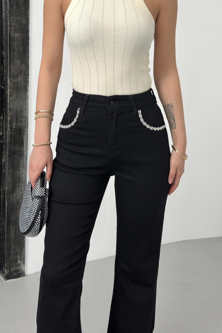 High Waist Leg Front Pocket DetailedJeans - Brand: LACARINO - Women & Kids, Baby Clothes Wholesale - TheBS Women