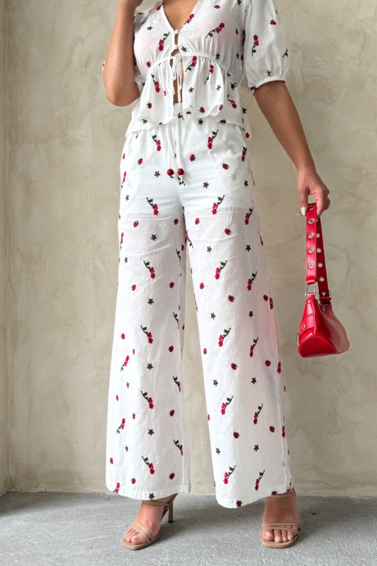 Embroidered Voile Pants - Producer: Topshow - Wholesale Women Clothes - TheBS Women