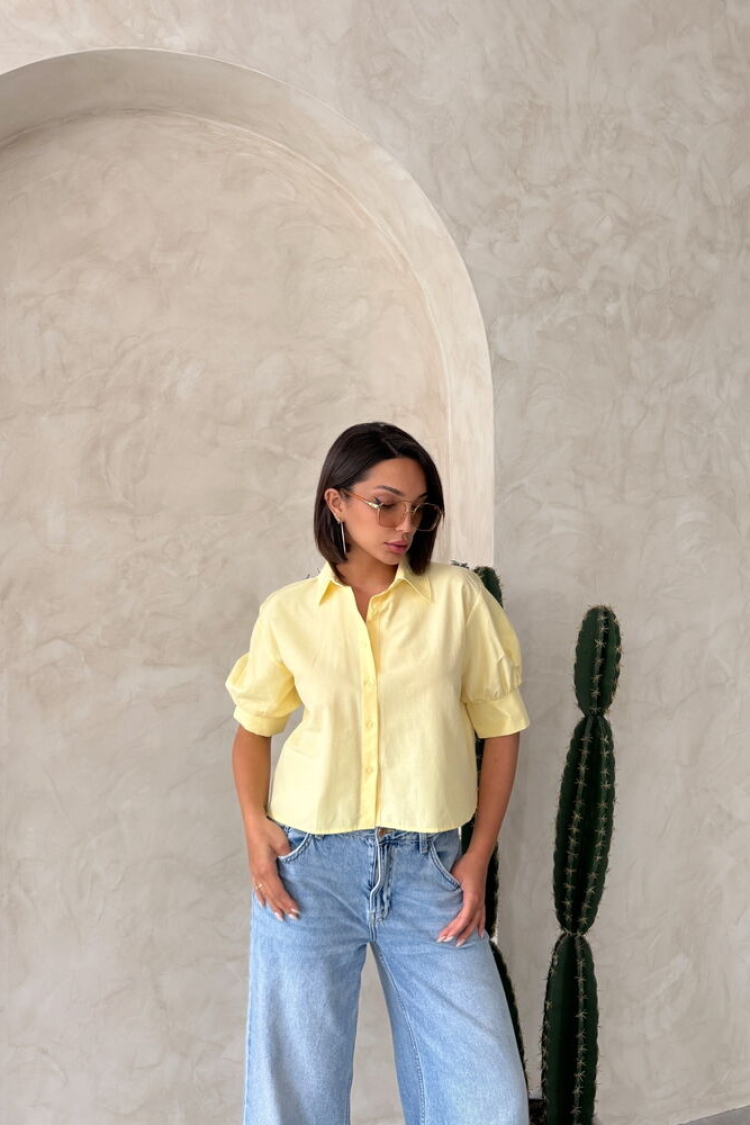 Back Butterfly Detailed Shirt - Producer: Topshow - Wholesale Women Clothes - TheBS Women