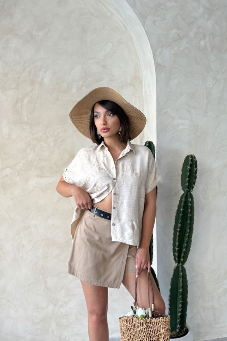 D 2789 Embroidered Shirt -Pattern 2 - Producer: Topshow - Wholesale Women Clothes - TheBS Women