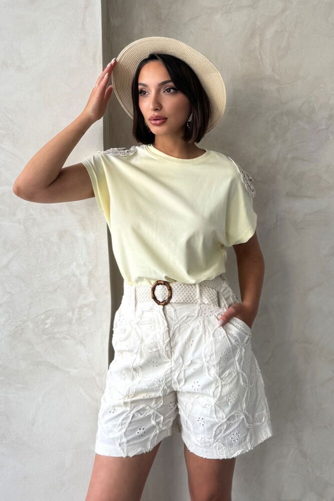 Shoulder Lace Tshirt - Producer: Topshow - Wholesale Women Clothes - TheBS Women