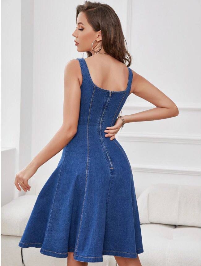 Denim Dress - Producer: My Jest Fashion - Wholesale Women Clothes - TheBS Women