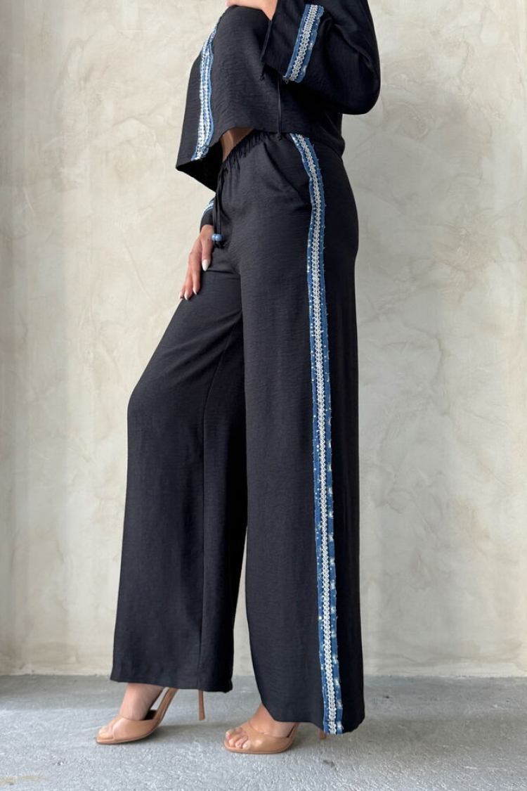 Denim Striped Pants - Producer: Topshow - Wholesale Women Clothes - TheBS Women