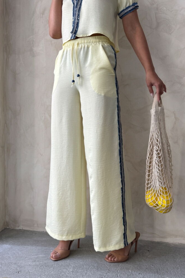 Denim Striped Pants - Producer: Topshow - Wholesale Women Clothes - TheBS Women
